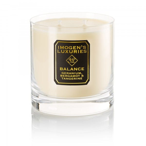 Balance 2 Wick Candle: Geranium, Bergamot & Tangerine