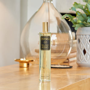 Balance room spray is scented with our signature fragrance blend of Geranium, Bergamot & Tangerine essential oils. Naturally cocooning and uplifting it is a perfect choice to help transform your space into your Oasis. Handmade in small batches and generously scented. Each large 100ml bottle contains 900 sprays. With a fine perfume atomiser this elegant perfume for your home will mist your space beautifully. Made by and unique to Imogen’s Luxuries, Berkshire, England. Always vegan and cruelty free.