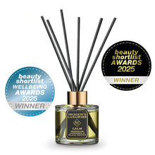 Calm reed diffuser voted best reed diffuser and best home fragrance by Beautyshortlist award. Highly scented Geranium, Lavender & Black Pepper essential oils. Handmade in Berkshire