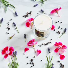 Calm 1 wick candle is made with natural wax, cotton wicks and pure essential oils. Scented with natural Geranium, Lavender and Black Pepper essential oils. Handmade in small batches by Imogen's Luxuries, Berkshire, England. Natural, Vegan and Cruelty free