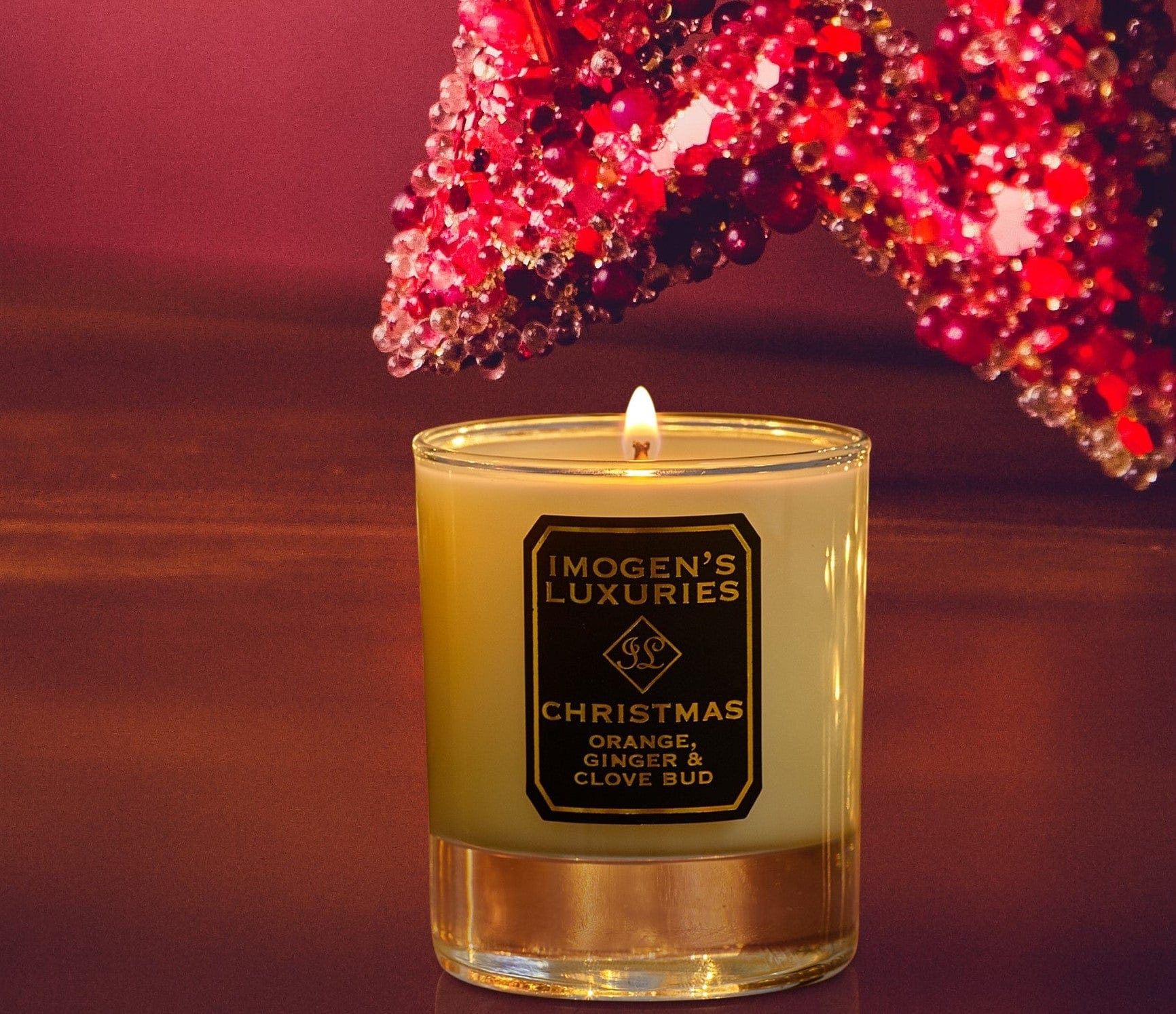 Christmas 1 Wick Candle: Orange, Cinnamon, Clove & Ginger