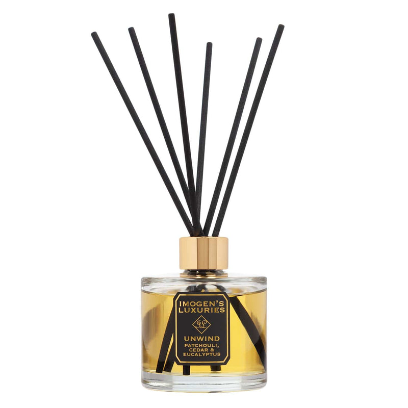 Unwind Reed Diffuser: Patchouli, Cedar & Eucalyptus