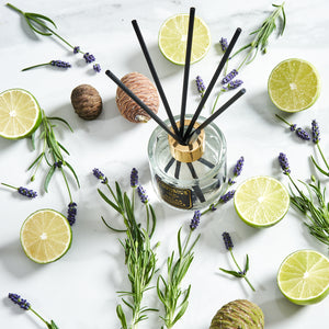 Our Relax reed diffuser is scented with our signature relaxing fragrance. Made with pure and natural Lavender, Bergamot & Cedar essential oils, Relax harnesses the aromatherapy properties and helps reduce anxiety and improve sleep. A perfect addition to any bedroom or living space to create your own sanctuary. Handmade by Imogen’s Luxuries in Berkshire, England. Natural, vegan and cruelty free.